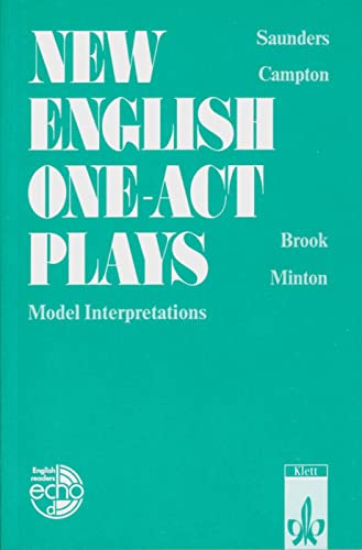 Imagen de archivo de New English One-act Plays: Model Interpretations. Englische Lektre fr die Oberstufe a la venta por medimops