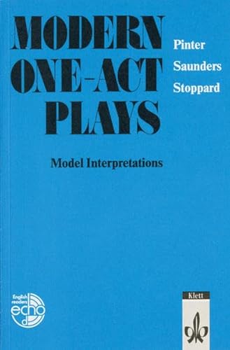 9783125783300: Modern One-act Plays
