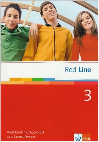 9783125812352: Red Line 3. Workbook mit Audio-CD und Lernsoftware