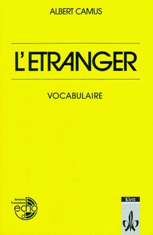 Beispielbild fr L' Etranger, Vocabulaire zum Verkauf von medimops