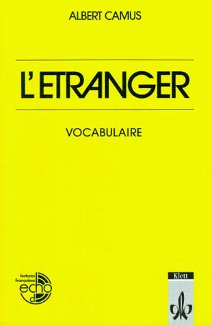Stock image for L' Etranger, Vocabulaire for sale by medimops