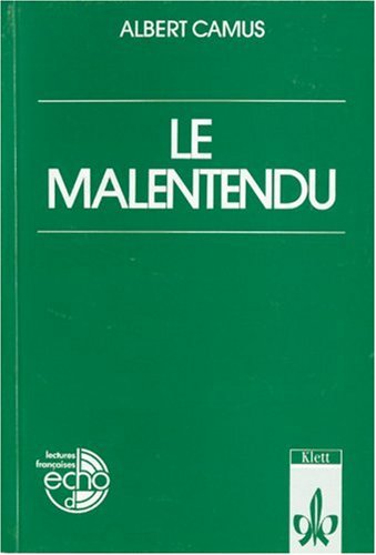 9783125981102: Le Malentendu: Piece en trois actes