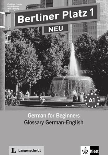 Beispielbild fr BERLINER PLATZ NEU Level 2: Glossary German-English Glossar zum Verkauf von German Book Center N.A. Inc.