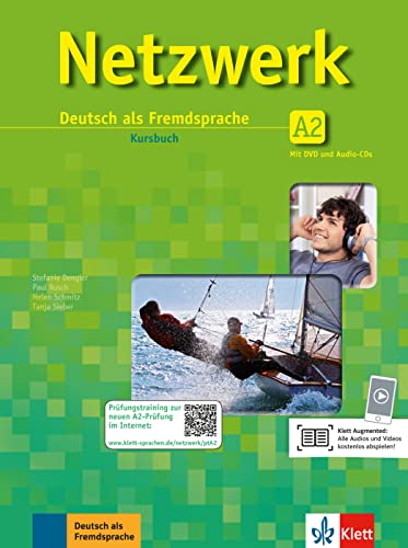 Stock image for Netzwerk: Kursbuch A2 mit 2 Audio-CDs & 2 DVDs for sale by WorldofBooks