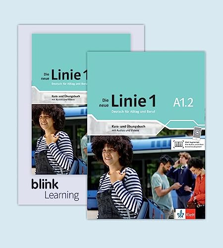 Stock image for Die neue Linie 1 A1.2 - Media Bundle BlinkLearning : Deutsch fr Alltag und Beruf. Kurs- und bungsbuch mit Audios und Videos inklusive Lizenzcode BlinkLearning (14 Monate) for sale by Buchpark