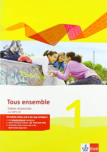 9783126235020: Tous ensemble 1. Cahier d'activits mit Audios 1. Lernjahr