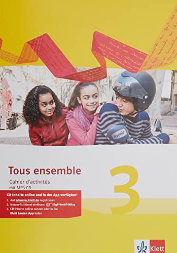 9783126236225: Tous ensemble 3. Cahier d'activits mit Audios 3. Lernjahr