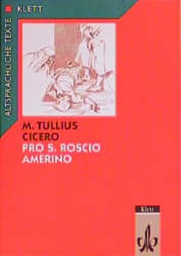 9783126469005: Pro S. Roscio Amerino ad iuidices oratio: Textauswahl mit Wort- und Sacherluterungen. Arbeitsmaterialien