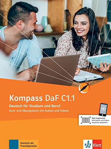 9783126700078: Kompass c1.1 alumno+ejercicios: Deutsch fr Studium und Beruf. Kurs- und bungsbuch mit Audios und Videos