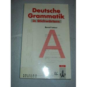 9783126753142: DEUTSCHE GRAMMATIK IN STICHWORTERN