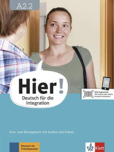 Stock image for Hier! A2.2. Kurs- und bungsbuch mit Audios und Videos -Language: german for sale by GreatBookPrices