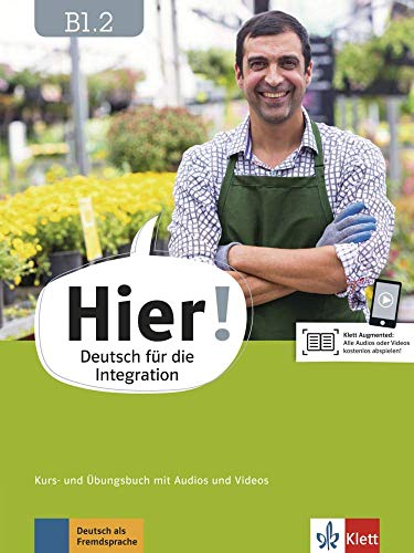 9783126766852: Hier! B1.2. Kurs- und bungsbuch mit Audios und Videos: Deutsch fr die Integration