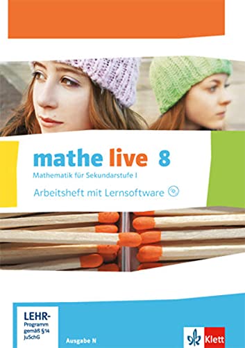 9783127205459: mathe live 8. Ausgabe N: Arbeitsheft mit Lsungsheft und Lernsoftware Klasse 8