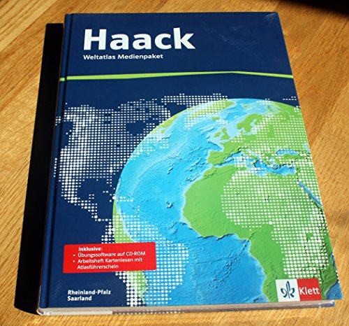 9783128286709: Der Haack Weltatlas - Ausgabe Rheinland-Pfalz und Saarland: Weltatlas Medienpaket (inkl. bungssoftware auf CD-ROM und Arbeitsheft Kartenlesen mit Atlasfhrerschein)