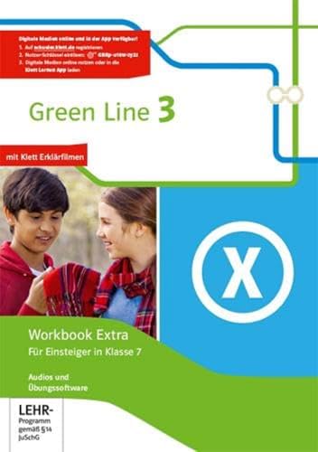 Beispielbild fr Green Line / Workbook Extra mit Audio-CDs und bungssoftware 7. Klasse: Fr Einsteiger in Klasse 7 zum Verkauf von medimops