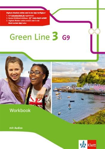 9783128542355: Green Line 3 G9. Workbook mit Audios Klasse 7