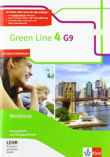 9783128542485: Green Line 4 G9. Workbook mit digitalen Medien zum Arbeitsheft in der Klett Lernen App Klasse 8