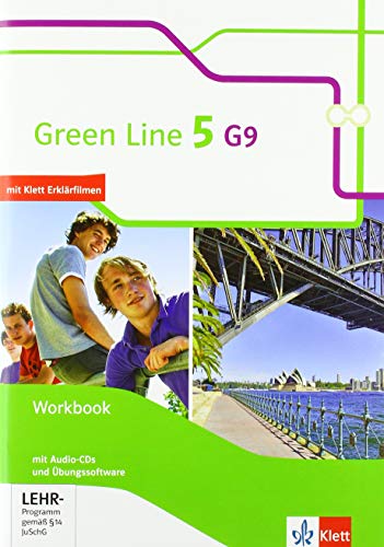 9783128542584: Green Line 5 G9. Workbook mit eingedrucktem Schlssel zum Download von Online-Material Klasse 9