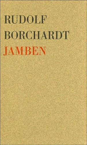 Beispielbild fr Jamben: Hrsg. v. Marie L. Borchardt u. a. zum Verkauf von Norbert Kretschmann