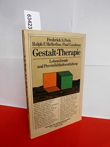 9783129068007: GESTALT THERAPY VERBARTIM