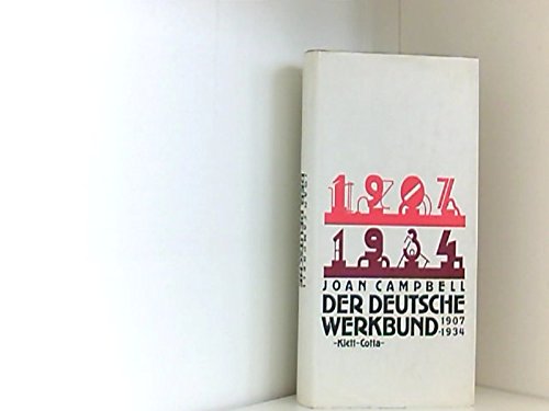 Beispielbild fr Der Deutsche Werkbund 1907 - 1934 zum Verkauf von medimops