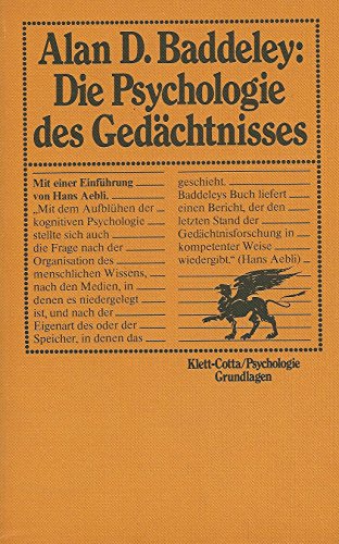 Beispielbild fr Die Psychologie des Gedchtnisses zum Verkauf von medimops