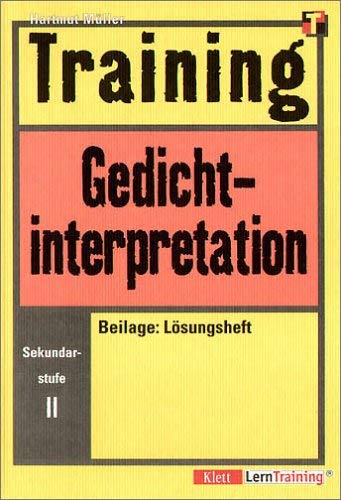 Training, Gedichtinterpretation, Sekundarstufe II (9783129220719) by MÃ¼ller, Hartmut