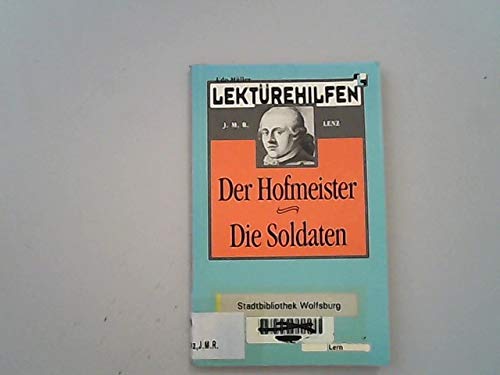 Imagen de archivo de Klett Lekturehilfen: Lenz: Der Hofmeister Oder Vorteile Der Privaterziehung a la venta por Ammareal