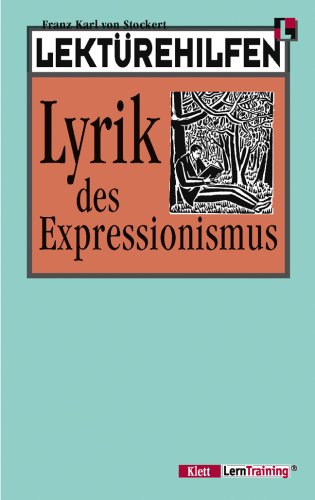 9783129223635: Lektrehilfen Lyrik des Expressionismus.