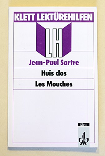 Imagen de archivo de Lektrehilfen: Sartre Huis Clos, Les Mouches a la venta por medimops