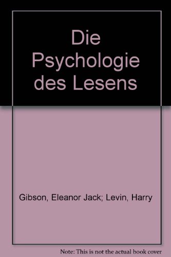 Stock image for Die Psychologie des Lesens. for sale by CSG Onlinebuch GMBH