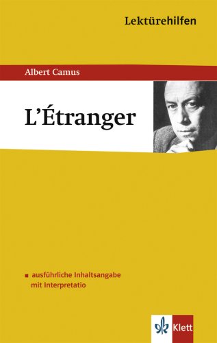 9783129230077: Lektrehilfen Albert Camus 'L' Etranger'
