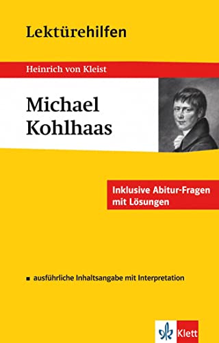 9783129230244: Lektrehilfen Michael Kohlhaas: fr Oberstufe und Abitur - Interpretationshilfe fr die Schule