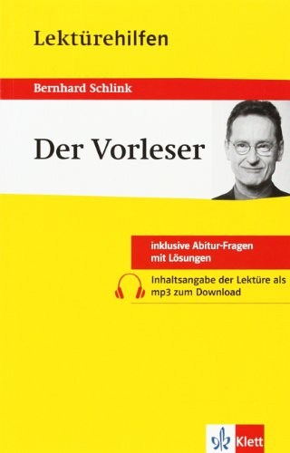 Stock image for Lektrehilfen Bernhard Schlink "Der Vorleser" for sale by medimops