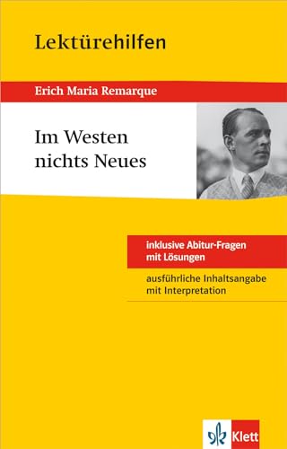 Beispielbild fr Lektrehilfen "Im Westen nichts Neues" zum Verkauf von medimops