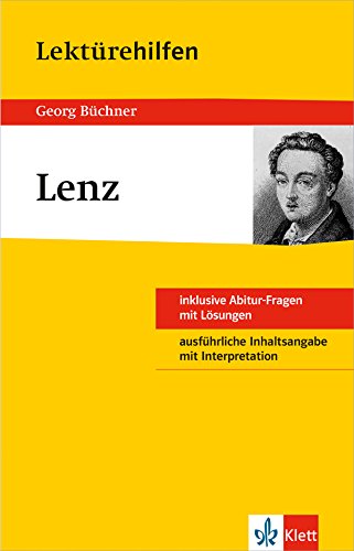 Stock image for Georg Bchner: Lenz. Fr Oberstufe und Abitur. for sale by Steamhead Records & Books