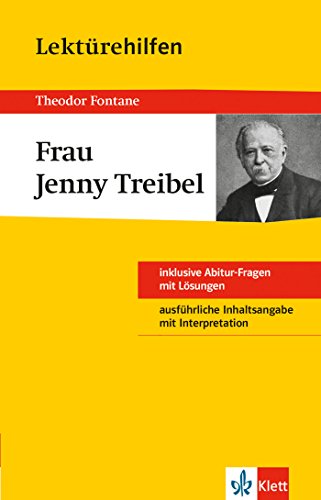 Imagen de archivo de Klett Lektrehilfen Theodor Fontane, Frau Jenny Treibel: Fr Oberstufe und Abitur a la venta por medimops