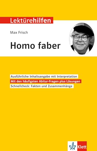 Beispielbild fr Lektrehilfen Max Frisch "Homo faber": Fr Oberstufe und Abitur zum Verkauf von medimops