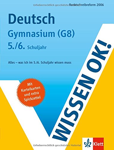 9783129260012: Wissen ok! Deutsch 5./6. Schuljahr Gymnasium (G8)