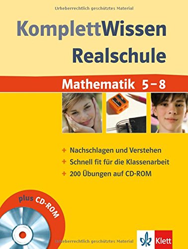 Stock image for KomplettWissen Realschule Mathematik 5.-8. Klasse. Mit CD-ROM for sale by medimops