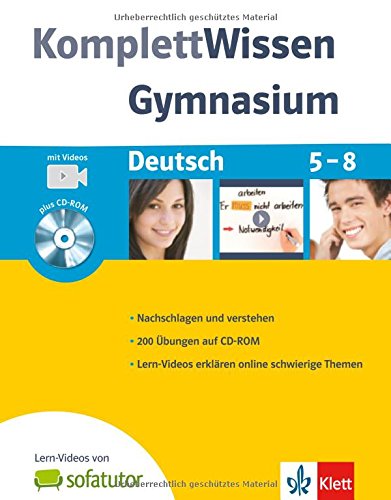 Beispielbild fr KomplettWissen Gymnasium. Deutsch 5.-8. Klasse. Mit CD-ROM zum Verkauf von medimops