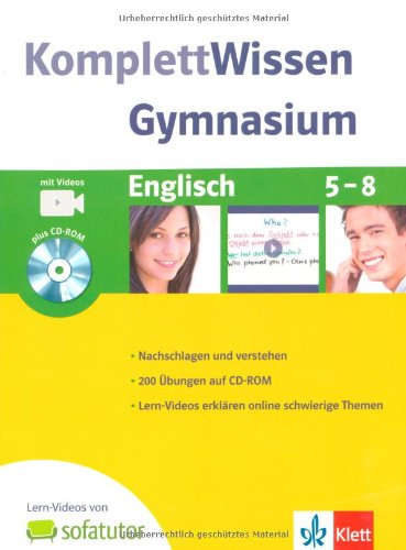 Beispielbild fr KomplettWissen Gymnasium. Englisch 5.-8. Klasse. Mit CD-ROM zum Verkauf von medimops