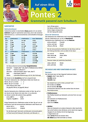 9783129261286: Pontes 02 Grammatik passend zum Schulbuch