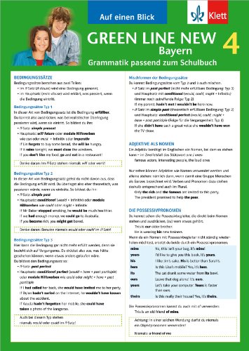 Beispielbild fr Green Line NEW Bayern 4: Grammatik passend zum Schulbuch zum Verkauf von medimops