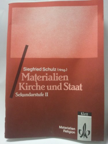 Beispielbild fr Materialien Kirche und Staat. Sekundarstufe II zum Verkauf von medimops