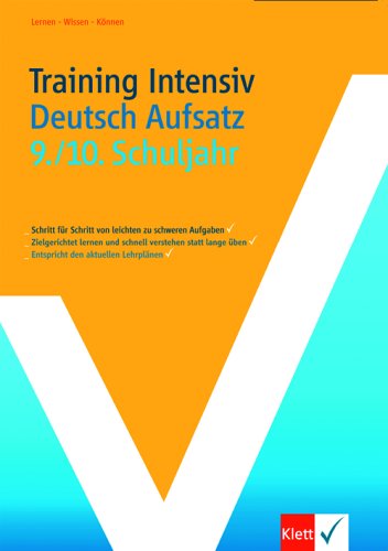 Training Intensiv Deutsch Aufsatz 9./10. Schuljahr - Hoffmann, Peter, Wahl, Johannes