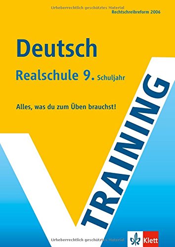 Stock image for Training Deutsch Realschule 9. Schuljahr for sale by rebuy recommerce GmbH