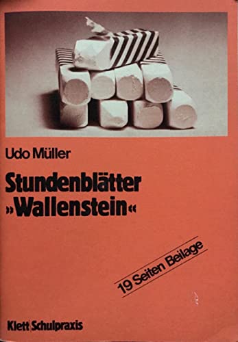 Imagen de archivo de Stundenbltter ' Wallenstein': Schiller - Wallenstein a la venta por medimops