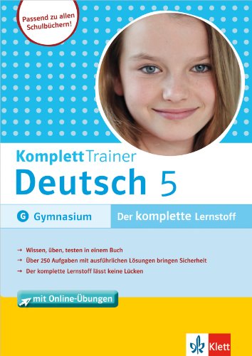 Klett Komplett Trainer Deutsch Klasse 5: Deutsch im Gymnasium umfassend üben - Gigl, Claus, Sieberns, Jens