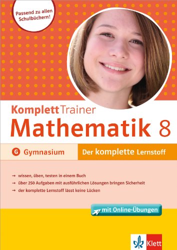 Stock image for KomplettTrainer Gymnasium Mathematik 8. Klasse: Buch mit Online-bungen for sale by Ammareal